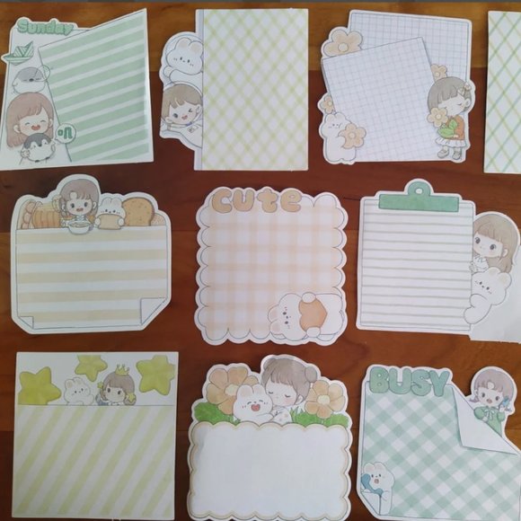 Kawaii Abu Girl Memo Notes - Picture 12 of 12